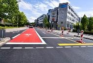 Calwer Straße mit neuem Radweg Calwer Straße mit neuem Radweg