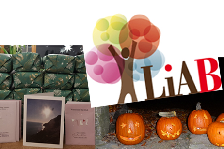 Kürbisse, Geschenke und LIAB Logo Kürbisse, Geschenke und LIAB Logo
