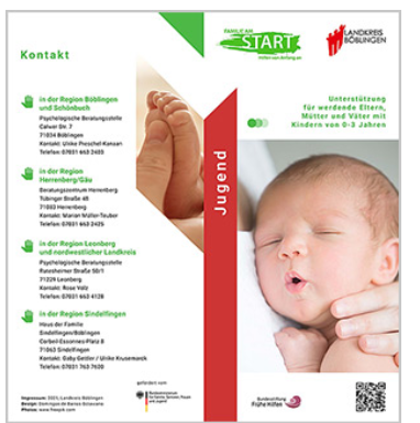 Familie am Start Flyer