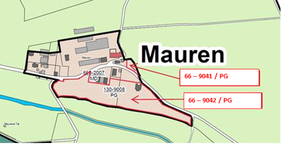 Karte Mauren